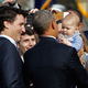 Illustration for article titled Today Barack Obama and Justin Trudeau Hung Out with a Baby
